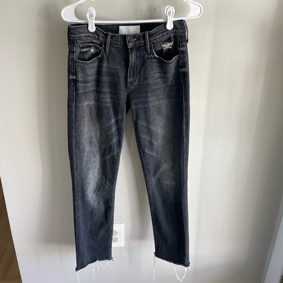 MOTHER Superior The Flirt Chew - Black Wash - Of Cats & Kings Jean - Size 25 - Picture 6 of 12